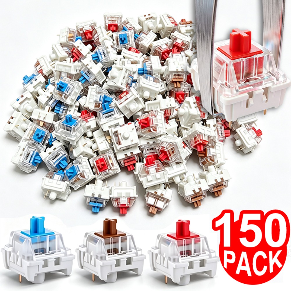 Gaming Keyboard Blue Switches - 1-150 Pezzi Interruttori Meccanici a 3