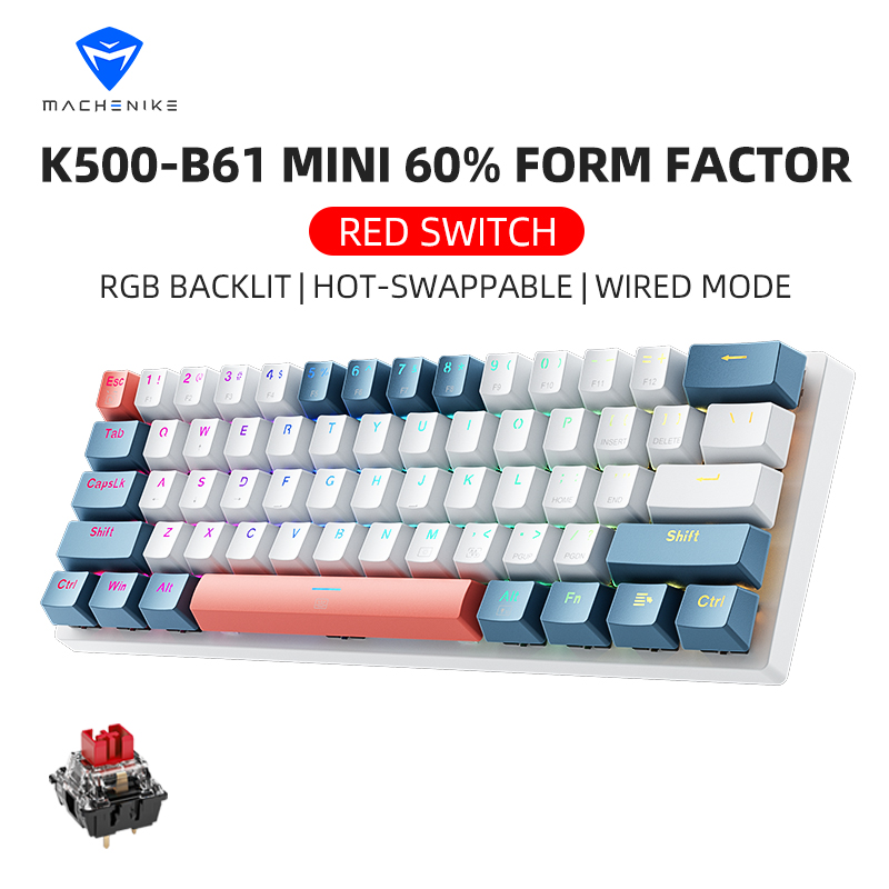 Gaming Keyboard Blue Switches - K500-B61 Machenike Mini Keybaord meccanico Fattore