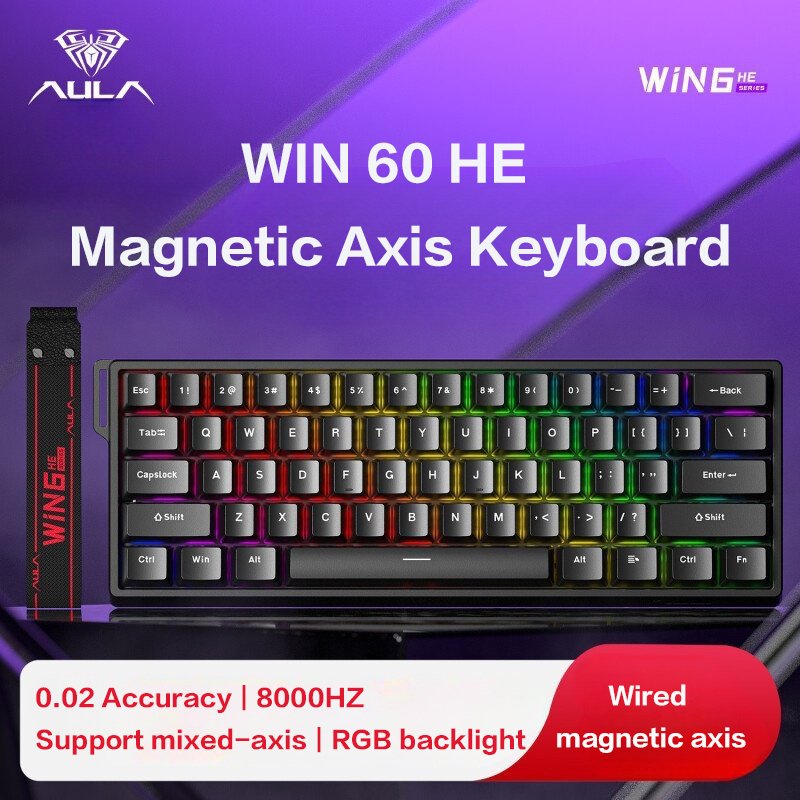 Gaming Keyboard Blue Switches - AULA WiN 60 Tastiera ad asse