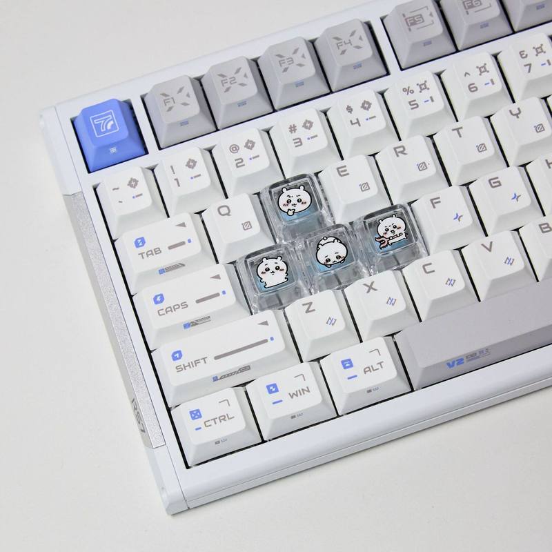 Keyboard Gaming Transparent - Chiikawa 4 tasti personalizzati retroilluminati in