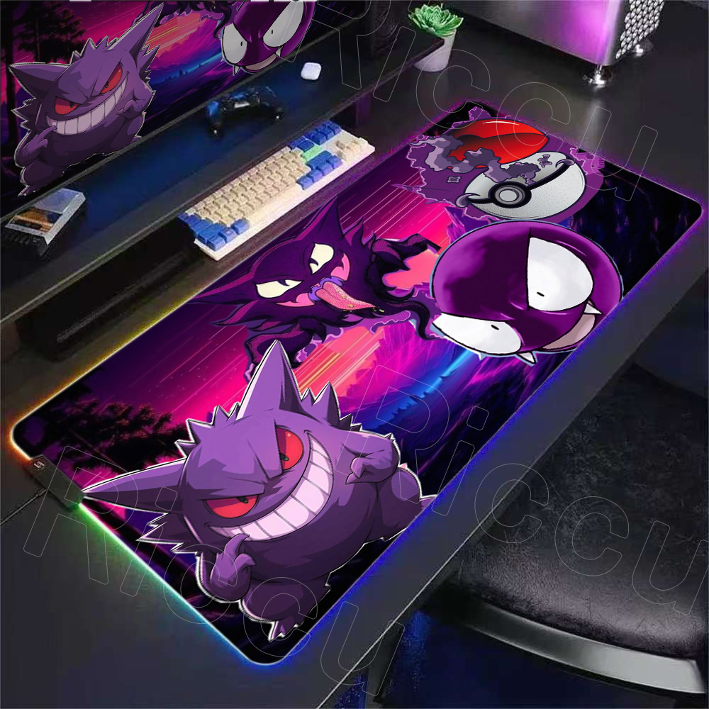 Gaming Keyboard 2026 - Tappetino per Mouse RGB P-pokemon Gengar
