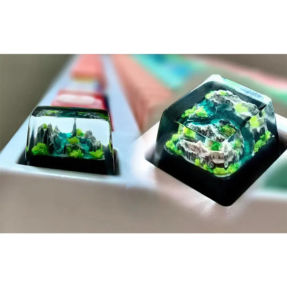 Gaming Keyboard No Rgb - Mountain and Sea Copritasti Resina artigianale