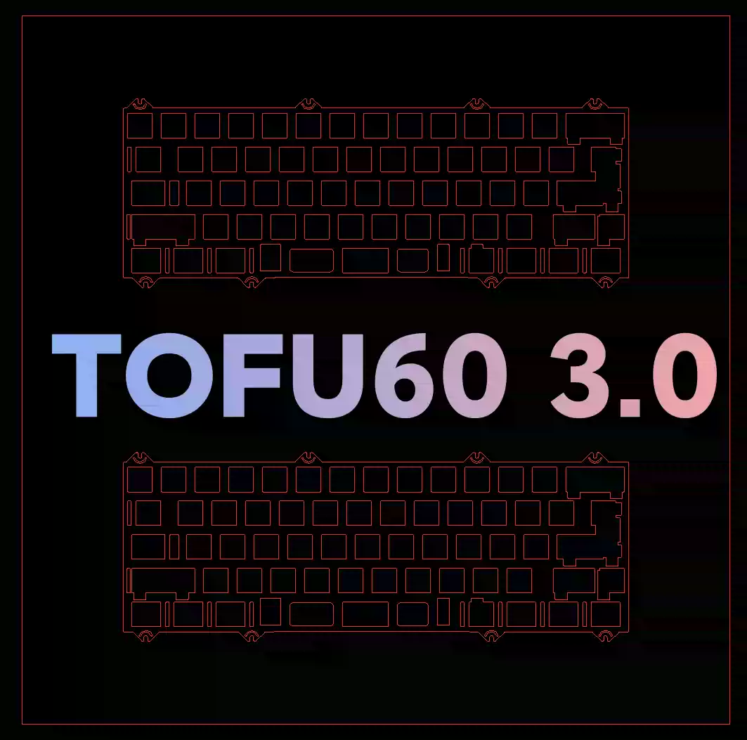 Stabilizer Screw In - KBDFANS TOFU60 Versione 3.0 Piastra Dedicata