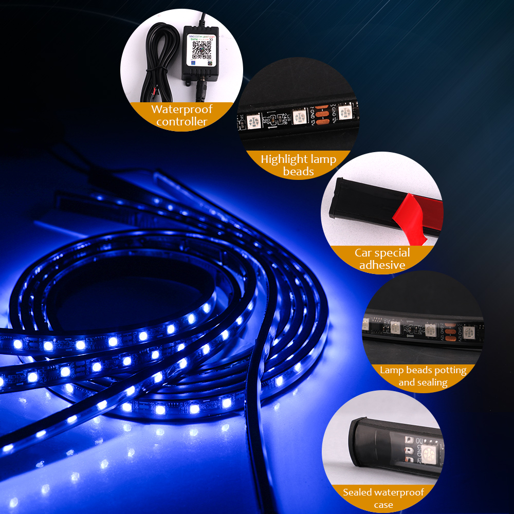 Auto Underglow LED Lights Stri - Rgb Underglow Strip recensione e prezzo