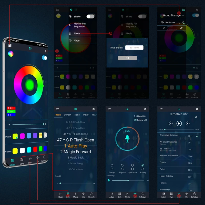 KIEND Auto Flessibile Underglo - Rgb Underglow Strip recensione e prezzo