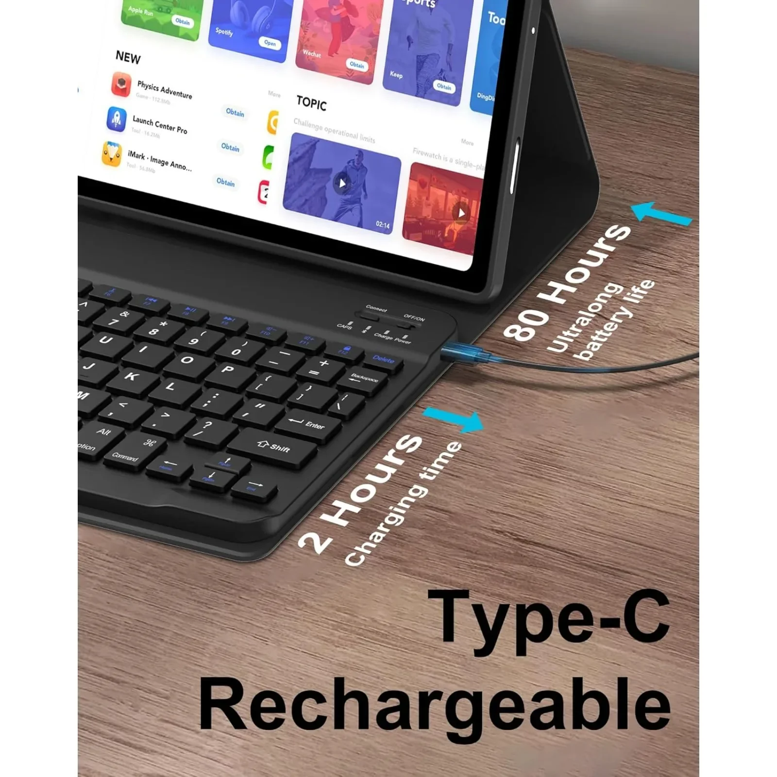 Custodia con tastiera per Hono - Gaming Keyboard Wireless recensione e prezzo