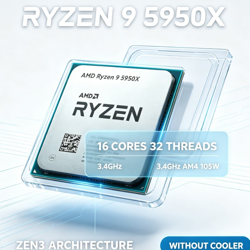 AMD Ryzen 9 5950X 16 Core 32 T - Amd Cpu Ryzen 9 recensione e prezzo
