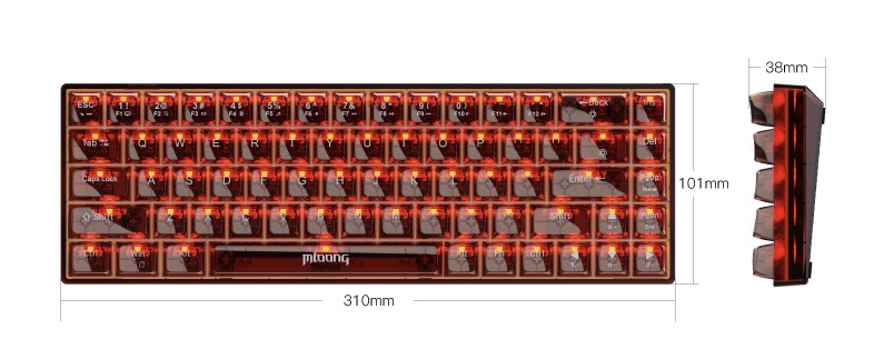 Tastiera meccanica K680 tastie - Gaming Keyboard Blue Switches recensione e prezzo