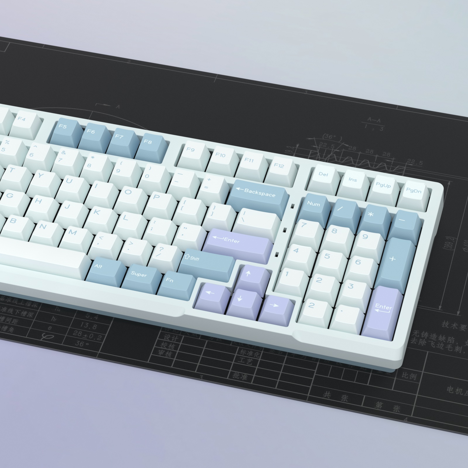 KBDiy GMK Illusion Keycap Cher - Gaming Keyboard No Number Pad recensione e prezzo