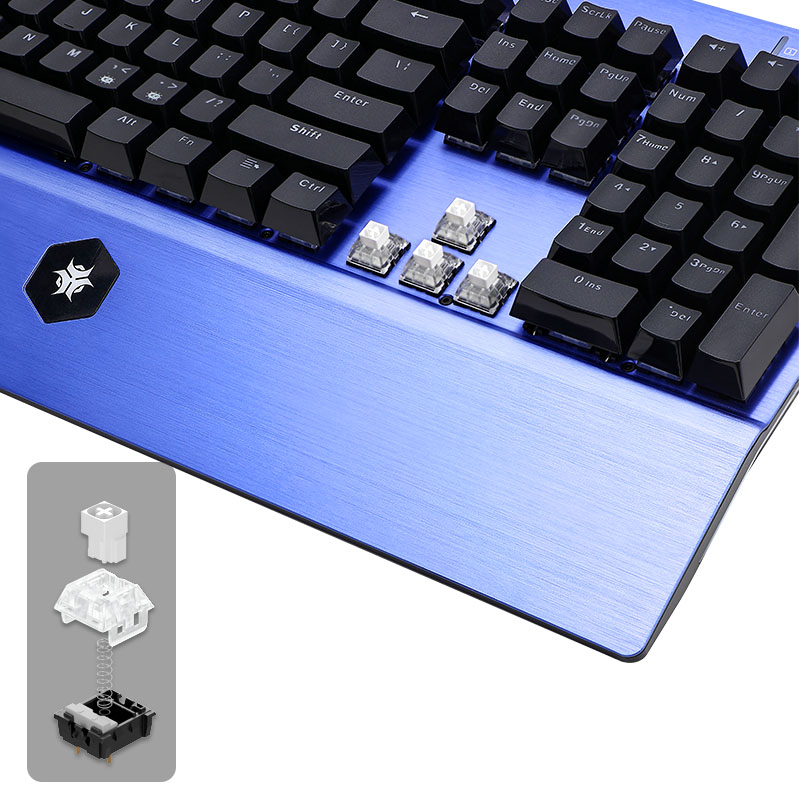 HEXGEARS GK739 Tastiera da gio - Gaming Keyboard Blue Switches recensione e prezzo
