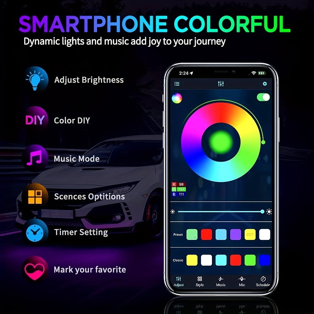 Striscia LED RGB Flessibile pe - Rgb Underglow Strip recensione e prezzo
